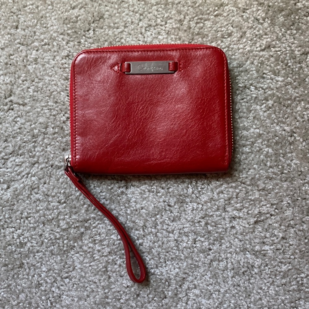 Cole Haan Red Leather Wristlet